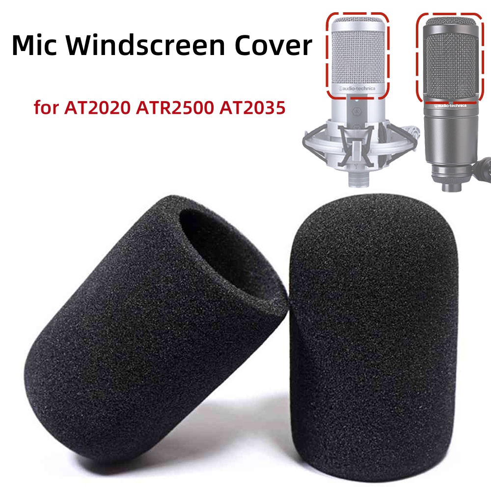 Microphone Capsule - 2PCS AT2020 Microphone Windscreen,Mic Windscreen Cover,Windproof