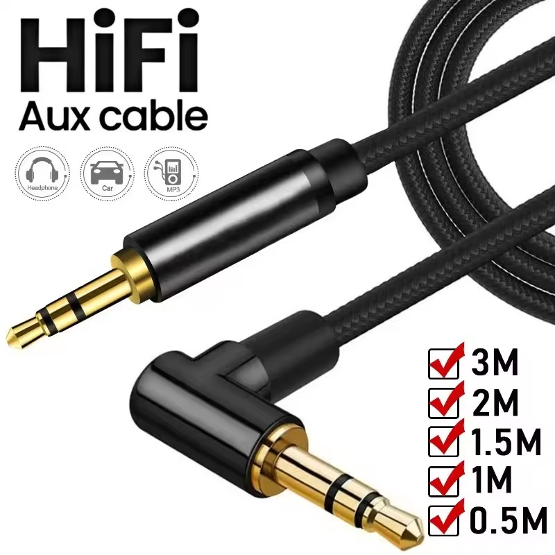 Audio Jumper Wire - AUX Cable 3.5mm Jack Audio Cable