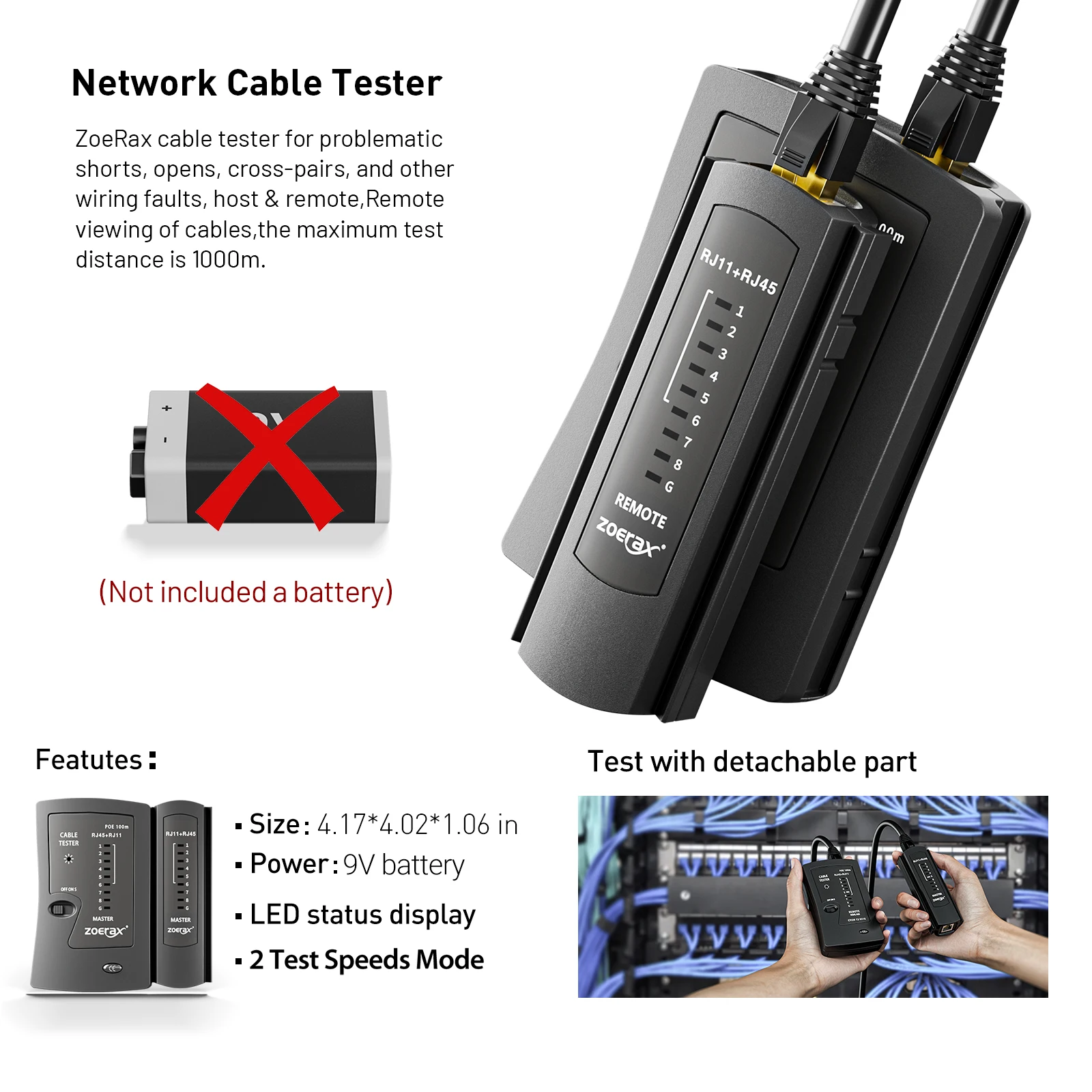 ZoeRax RJ45 CAT6 CAT5E Crimp T - Rj45 Jack ulasan dan harga