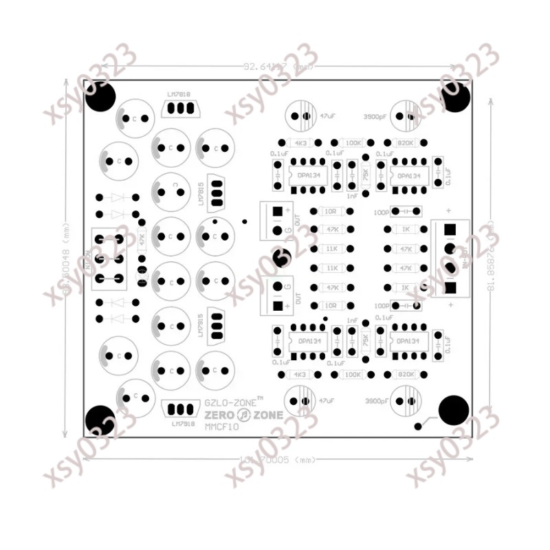 MMCF10 HiFi RIAA Phono Preampl - Hifi Amplifier Board ulasan dan harga
