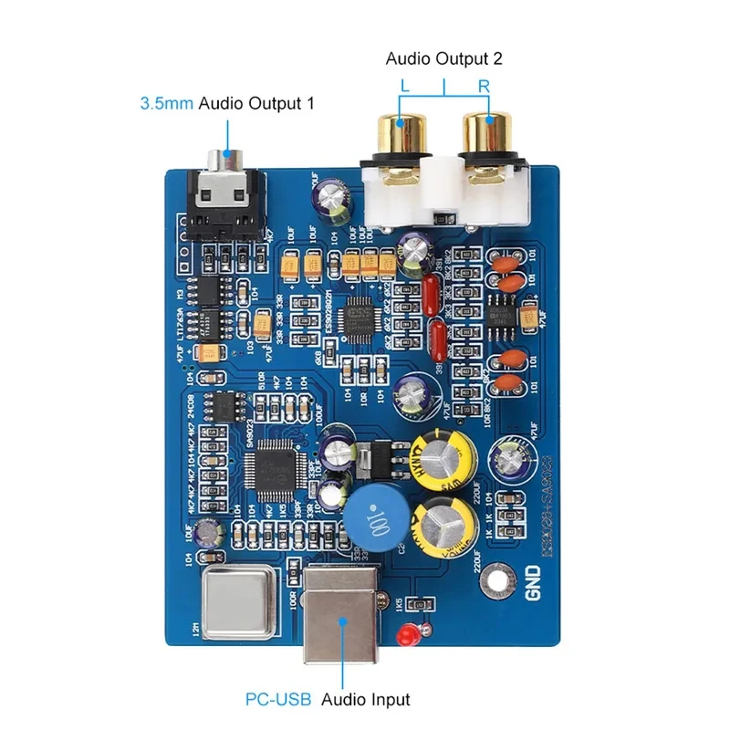 YJ00130 USB Decoder Board ES90 - Usb Sound Card ulasan dan harga