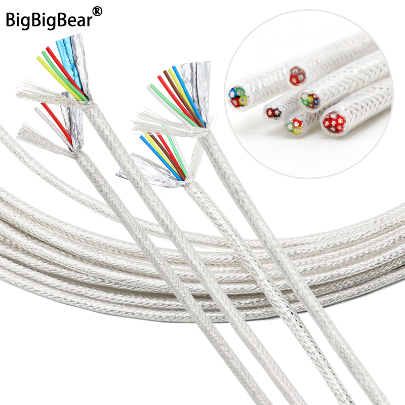 1/5/10m FEP Shielded Wires 2 3 - Audio Jumper Wire ulasan dan harga
