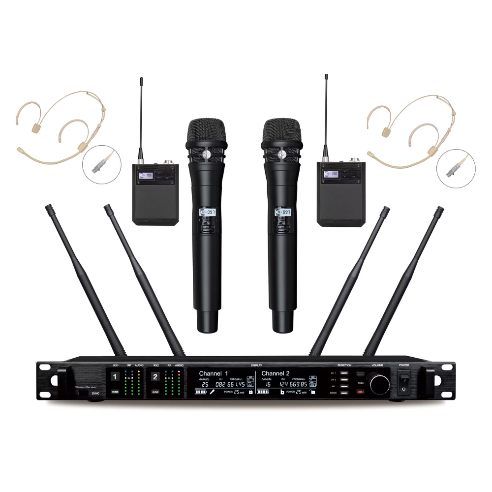 AD4D 2Channel Dual UHF True Di - Ribbon Microphone ulasan dan harga