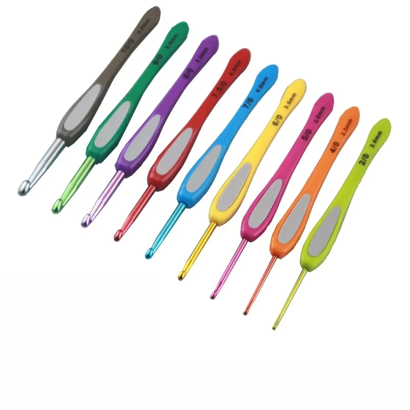 1. Soft Grip Crochet Hook Kit  - Knob Aluminum ulasan dan harga