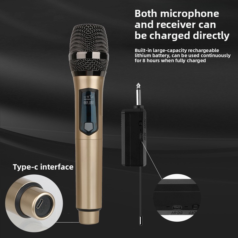 Wireless Microphone 2 Channels - Ribbon Microphone ulasan dan harga