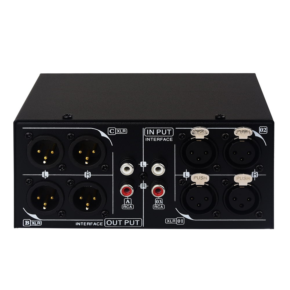 3 in 3 out fully balanced XLR  - Passive Preamp ulasan dan harga