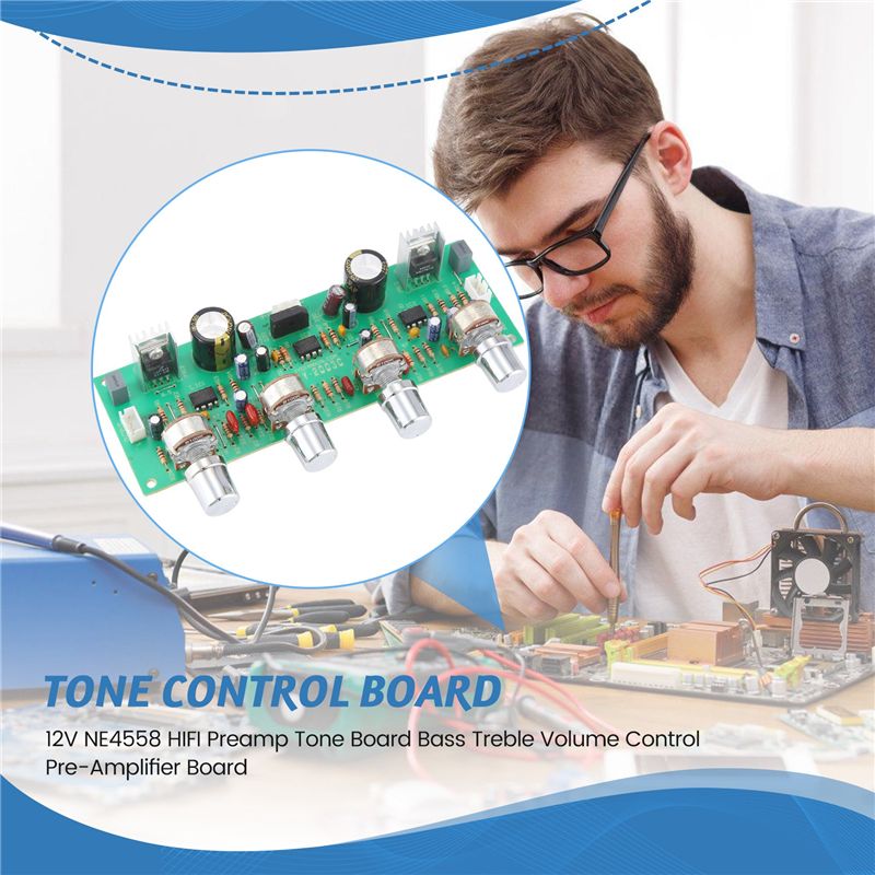 A53M-12V NE4558 HIFI Preamp To - Volume Control Board ulasan dan harga