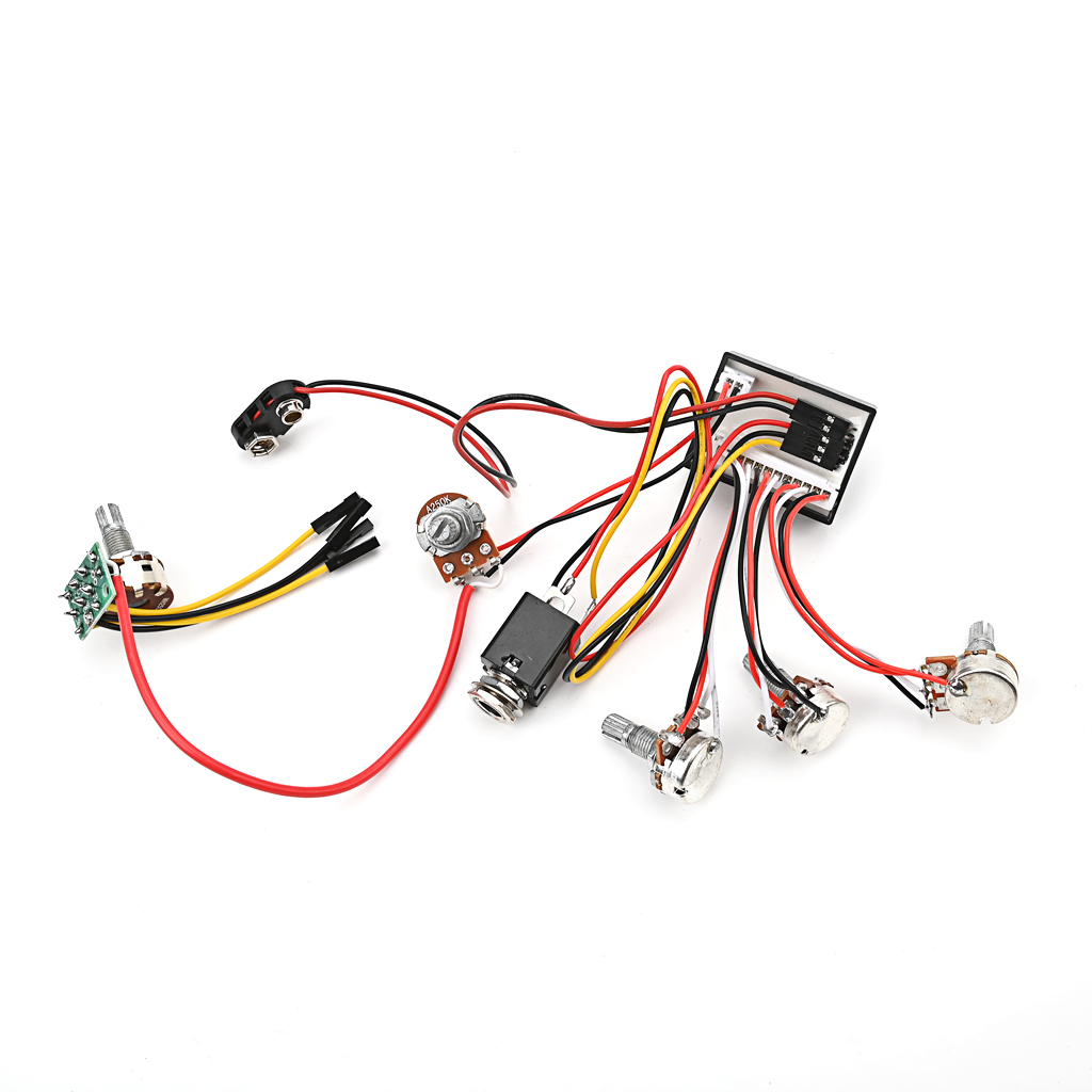 Pre-wired 3 Band Active Bass C - Passive Preamp ulasan dan harga