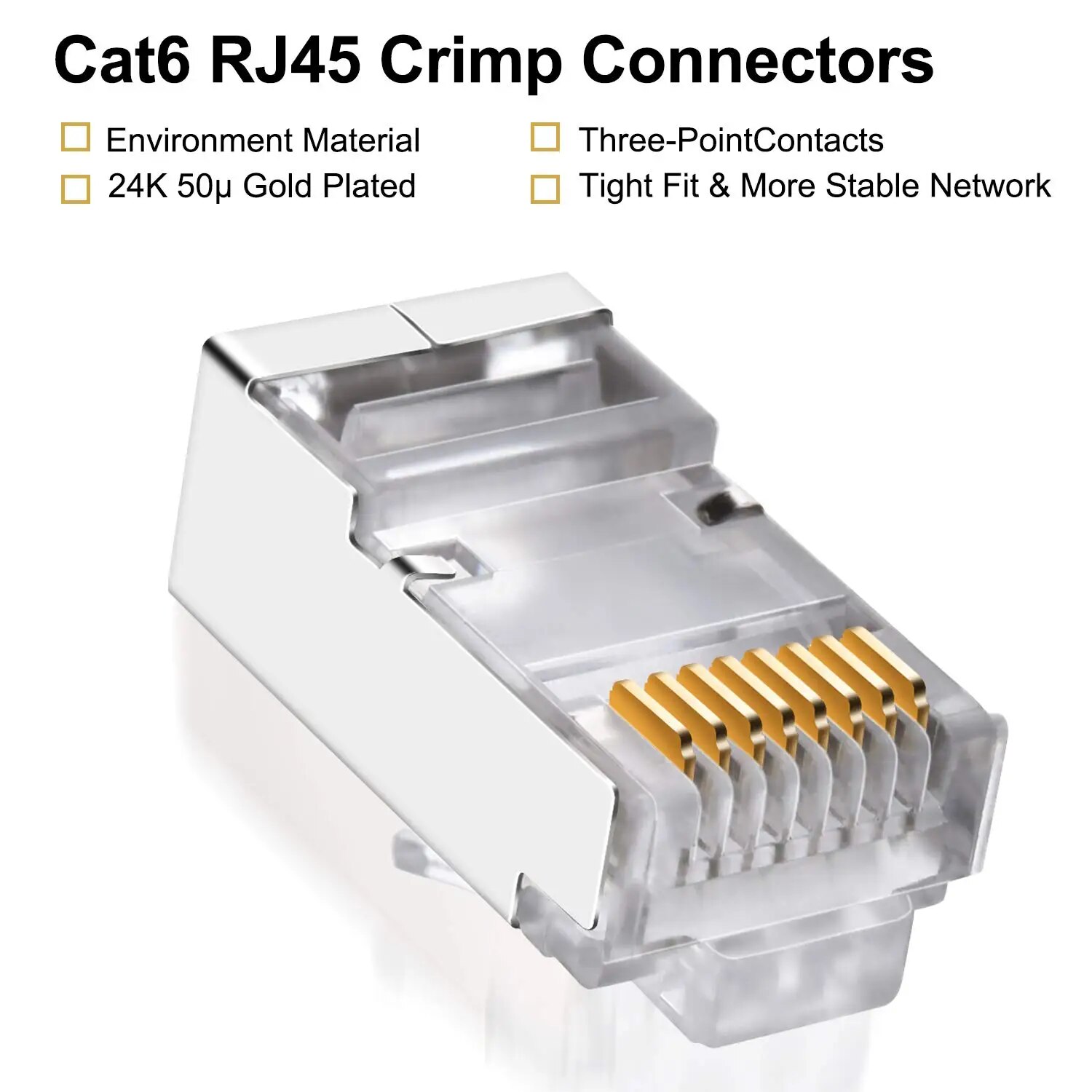 ZoeRax 50pcs Cat6 RJ45 Connect - Rj45 Jack ulasan dan harga