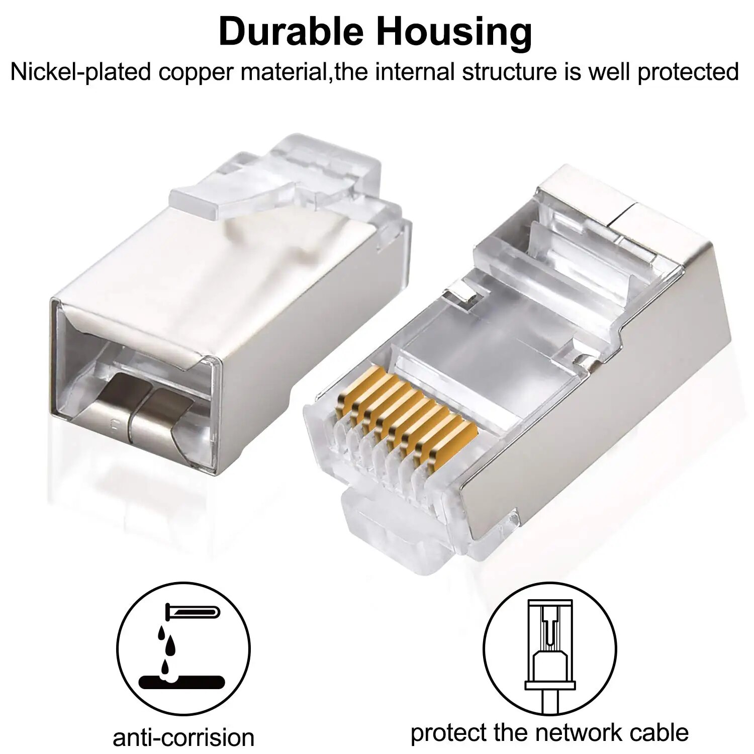 ZoeRax 50pcs Cat6 RJ45 Connect - Rj45 Jack ulasan dan harga