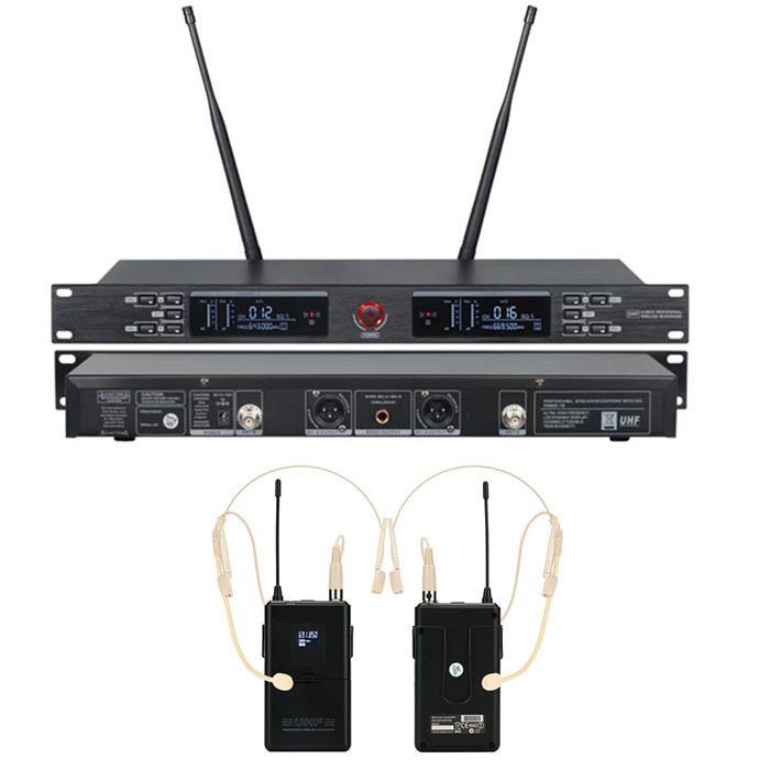 640-690MHz UR-2000-H Dual Chan - Ribbon Microphone ulasan dan harga