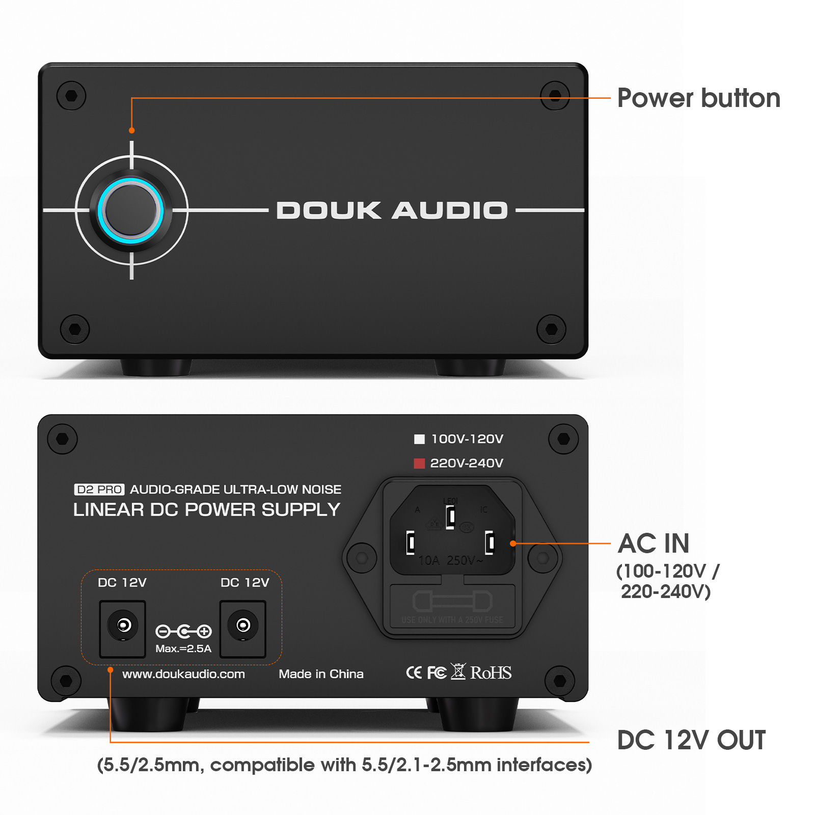 Douk Audio DC 12V 35W Regulate - Audio Dac ulasan dan harga