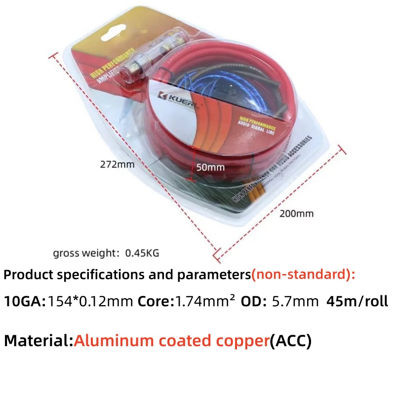 1200W Car Audio Wiring Kit 10G - Audio Jumper Wire ulasan dan harga